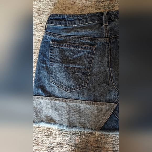 AEO American Eagle Hi-Rise Festival Mini Denim Jean Skirt Sz 8 - Picture 3 of 7